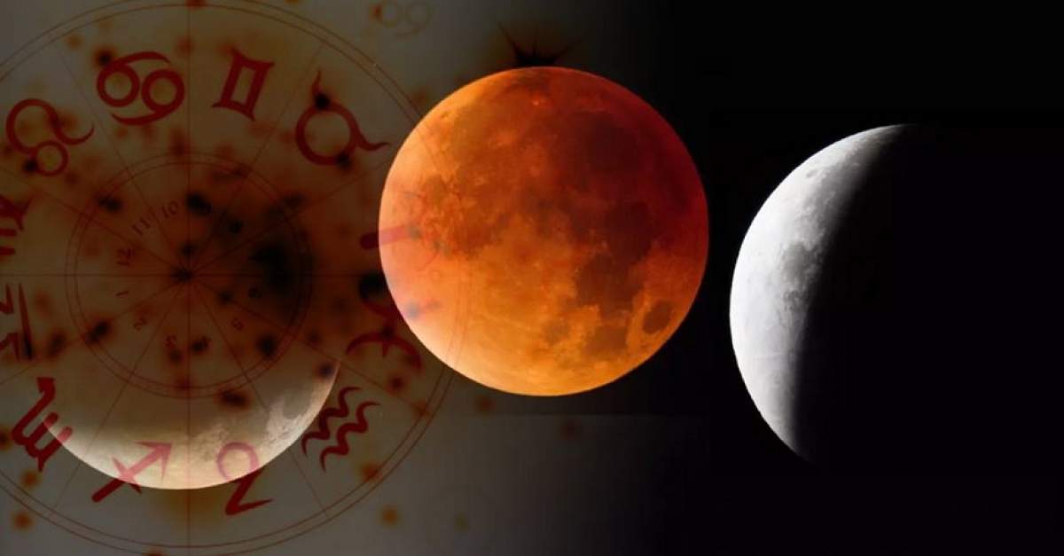 Eclipsă de lună, vizibilă din România, marţi noapte! Care vor fi cele mai afectate zodii