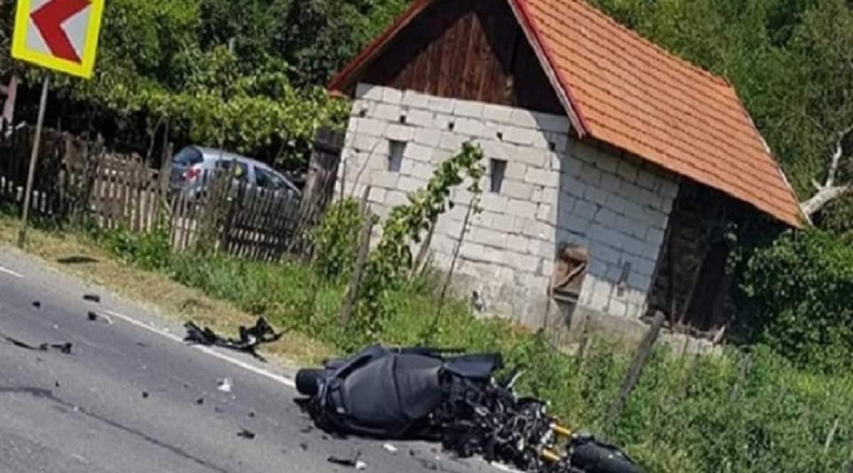 Cap de linie pentru un motociclist, în Hunedoara! A intrat pe contrasens şi a fost izbit de un TIR