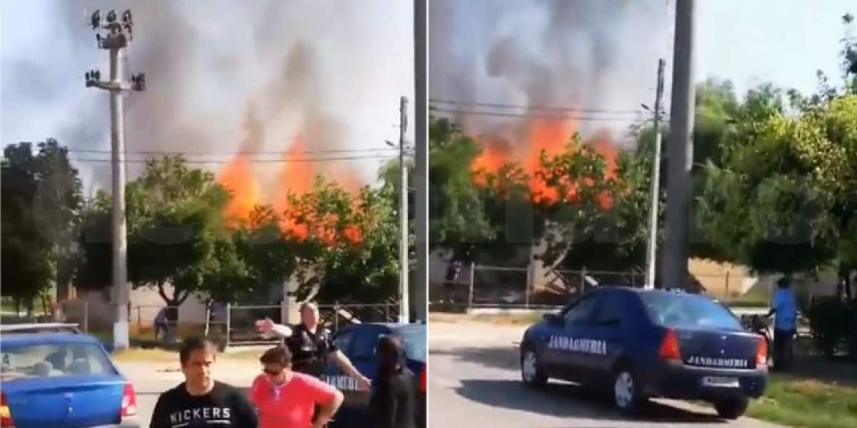 Alertă la o grădiniță din Brăila! Explozie puternică, urmată de un incendiu puternic. VIDEO