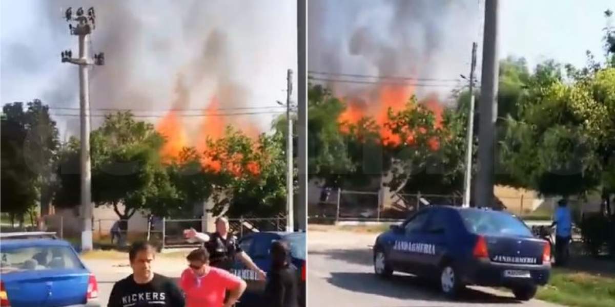Alertă la o grădiniță din Brăila! Explozie puternică, urmată de un incendiu puternic. VIDEO