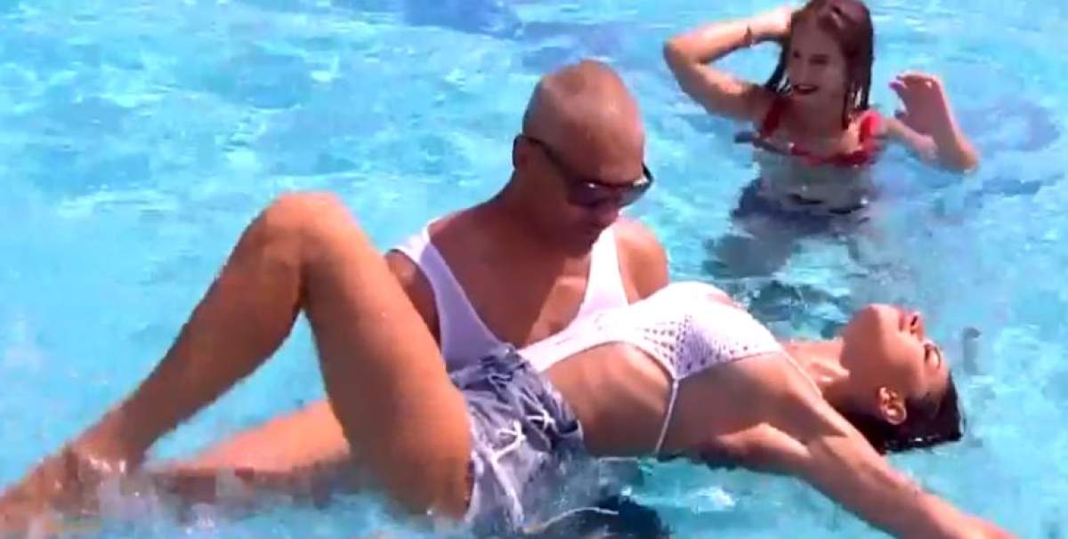 Natalia Mateuţ şi un artist celebru, show de zile mari, în piscină. Imagini care îţi taie răsuflarea / FOTO