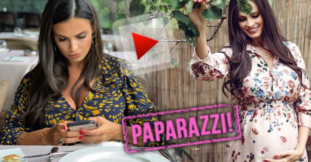 VIDEO PAPARAZZI / Mai are puţin şi naşte, dar poftele nu îi dau pace! Care e plăcerea nevinovată a Ancăi Serea