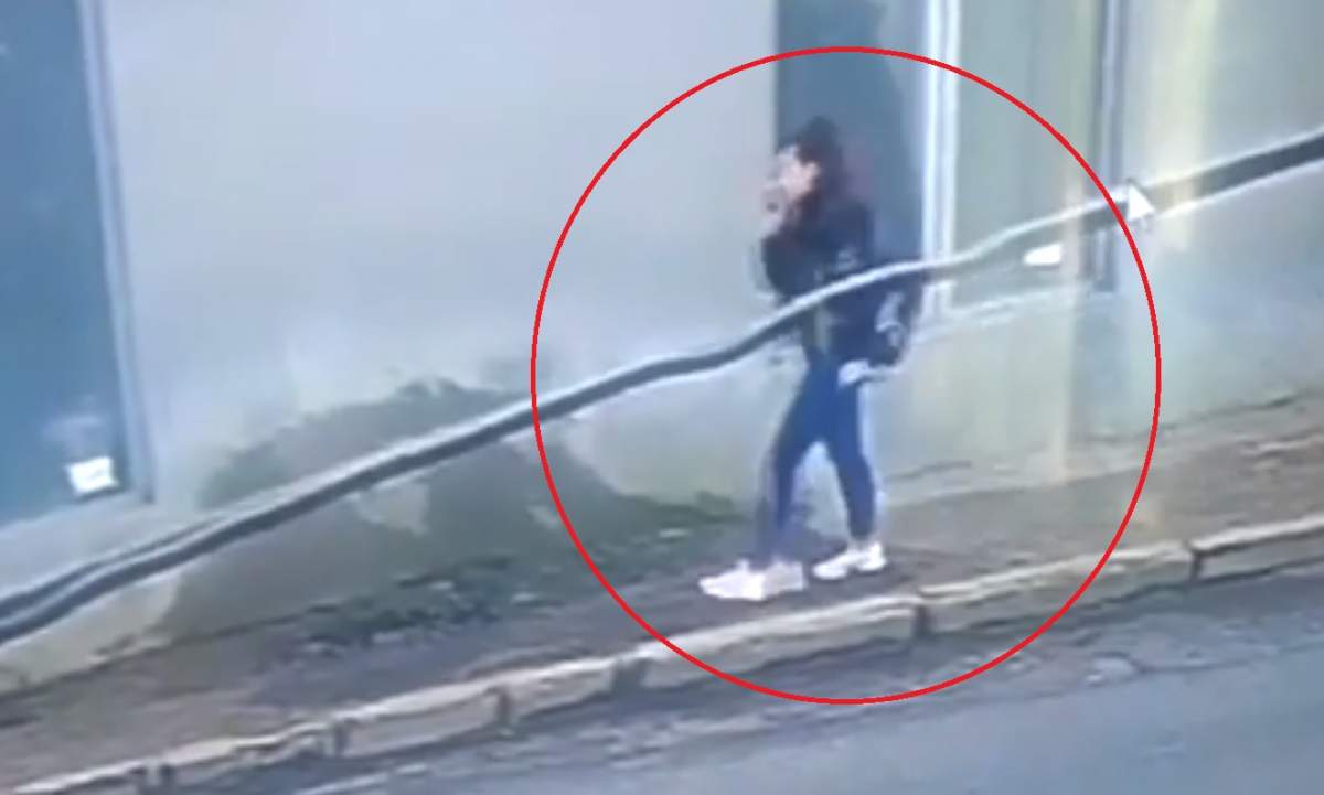 Șocant! Ultimele imagini cu Mihaela Melencu, tânăra dispărută din Caracal, înainte de a se urca în mașină. VIDEO