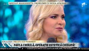 Paula Chirilă, operație estetică ciudată, la nivelul bărbiei. Prima apariție după intervenție