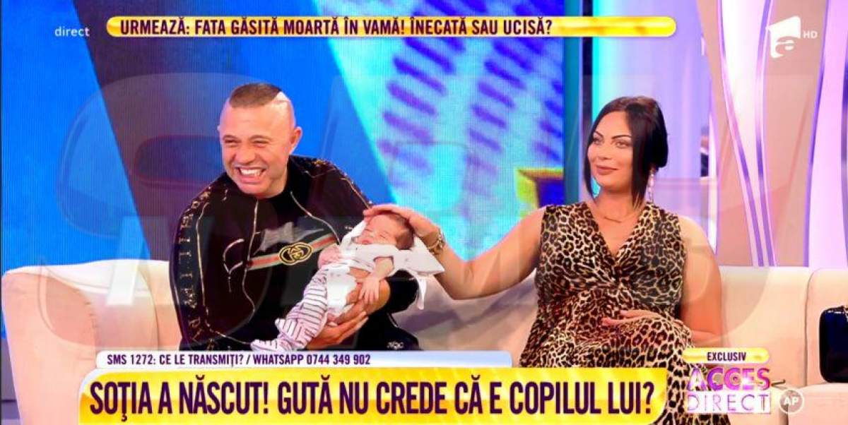 Primele imagini cu al 11-lea copil al lui Nicolae Guţă. Edan este o frumuseţe de băieţel