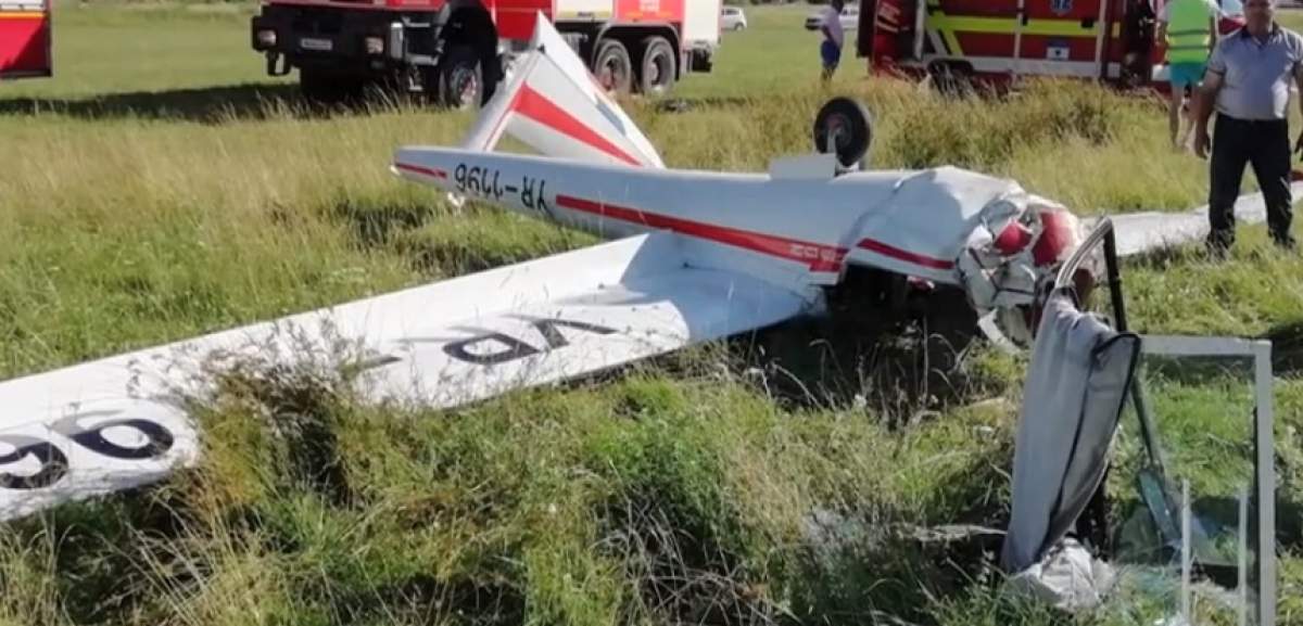 Cine este pilotul rănit după prăbușirea planorului de la Sânpetru. Și-a rupt coloana luând lecții de zbor