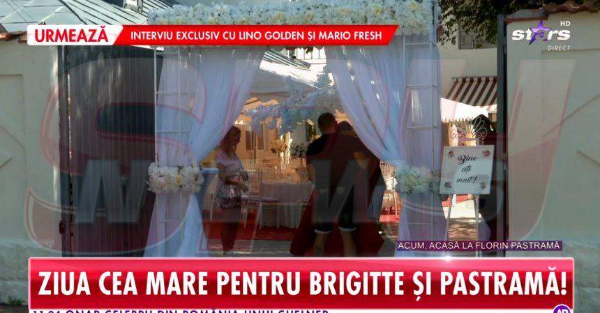 Brigitte se mărită astăzi cu Florin Pastramă. Ce se întâmplă în aceste momente acasă la mire / VIDEO