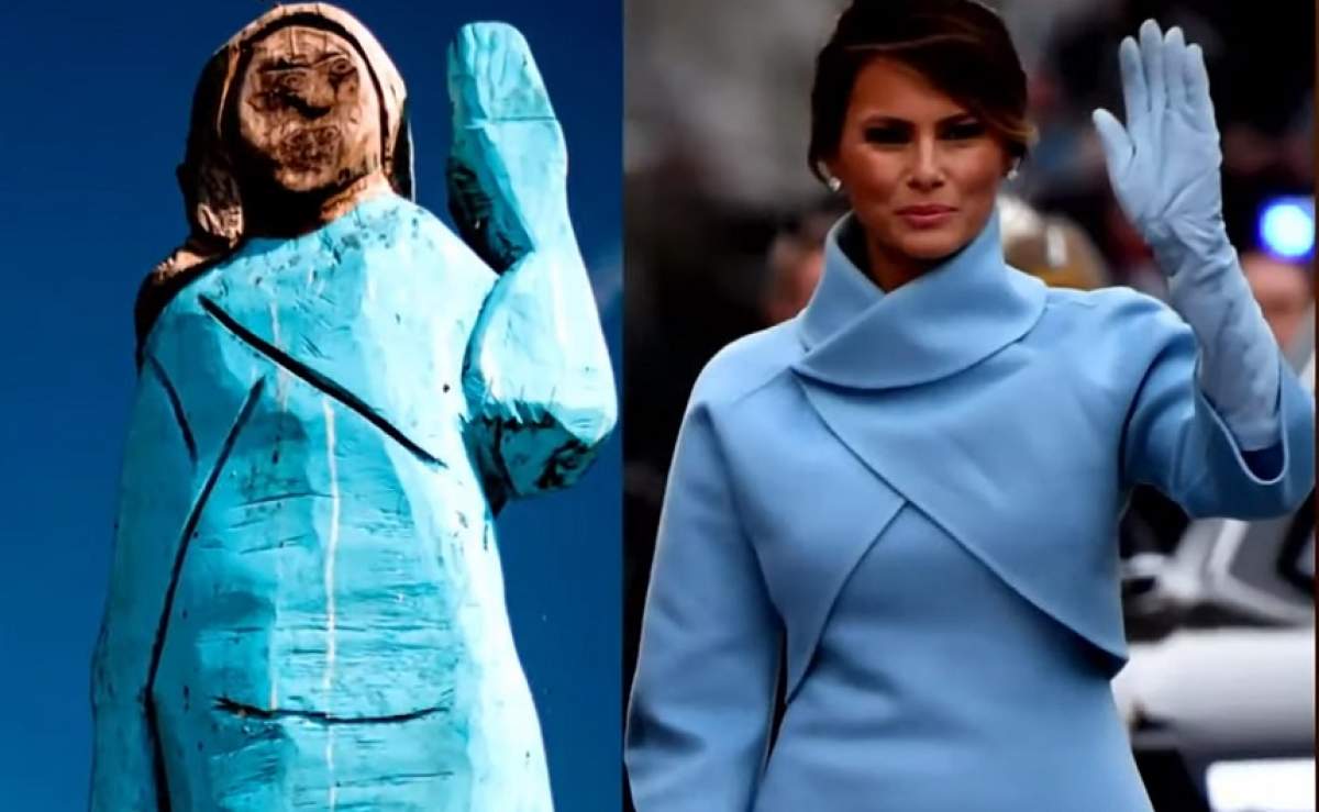 Melania Trump are statuie în Slovenia. Cum arată mult ironizata operă de artă. VIDEO