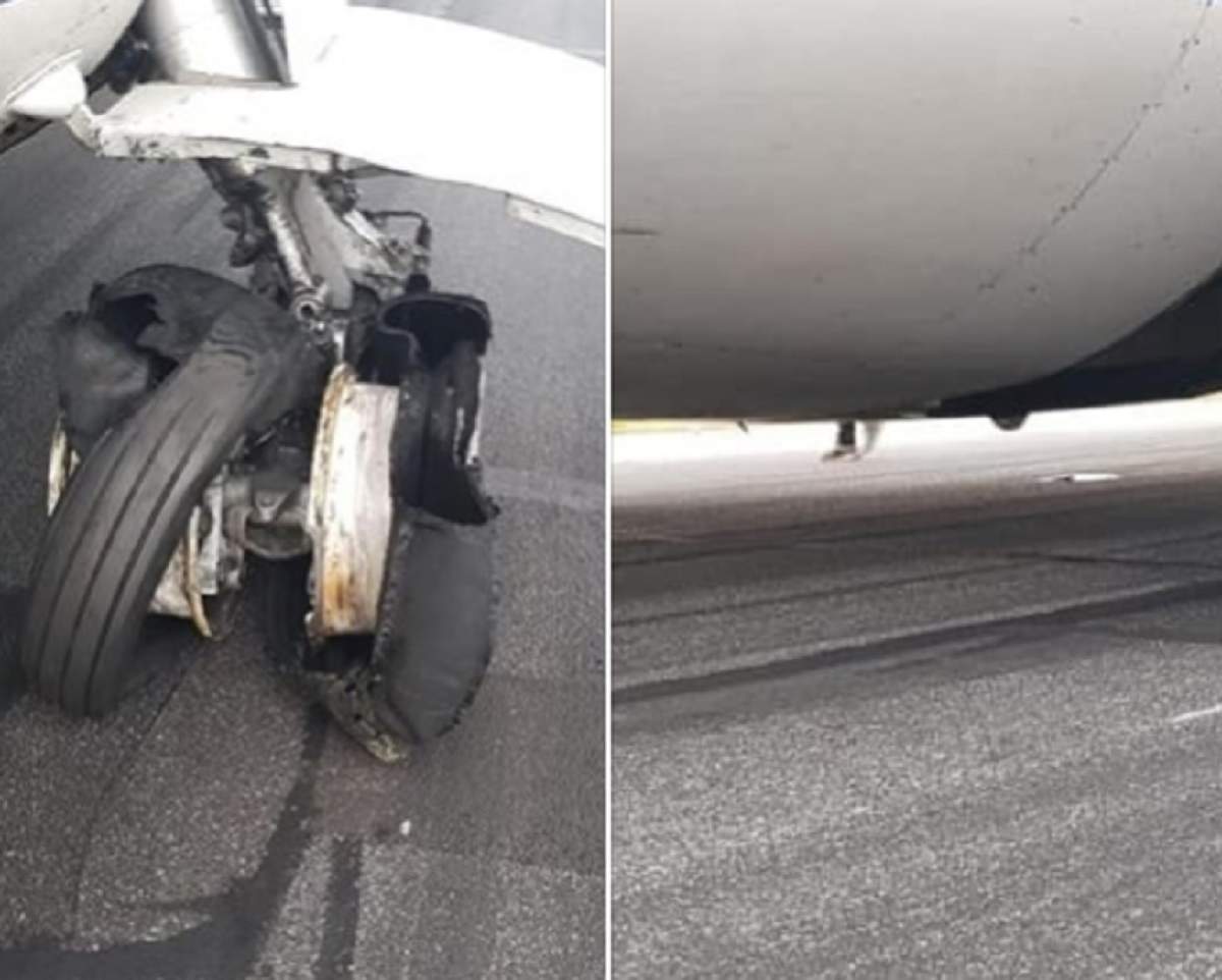 Aterizare cu probleme pe aeroportul Otopeni. Pneurile unui avion au explodat