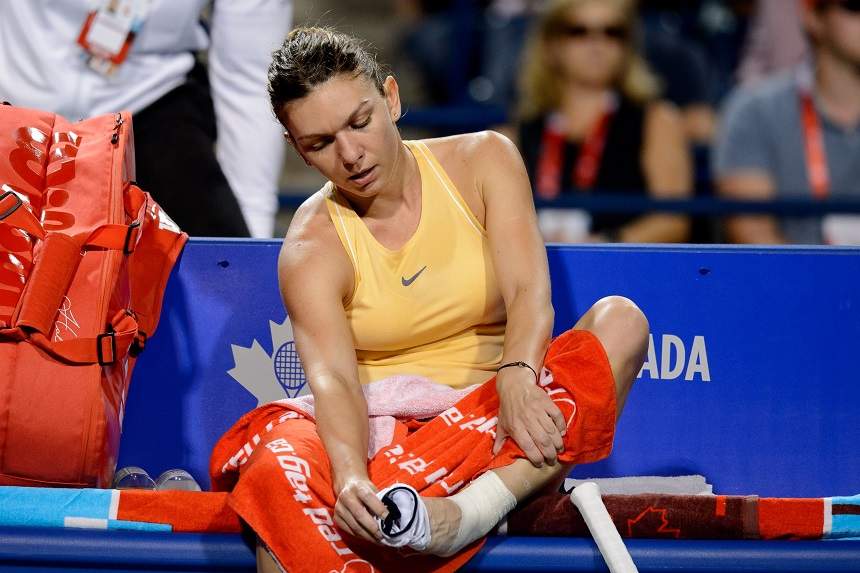 FOTO / Simona Halep trage tare pentru a se recupera după accidentarea suferită la Toronto! Cum arată piciorul campioanei noastre