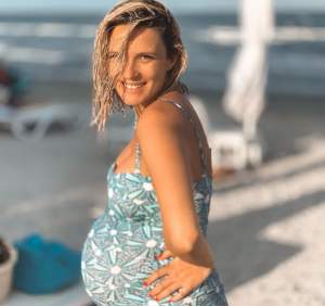 Diana Dumitrescu, în bikini, însărcinată în 8 luni. Mesajul emoționant transmis cu puțin timp înainte de a naște