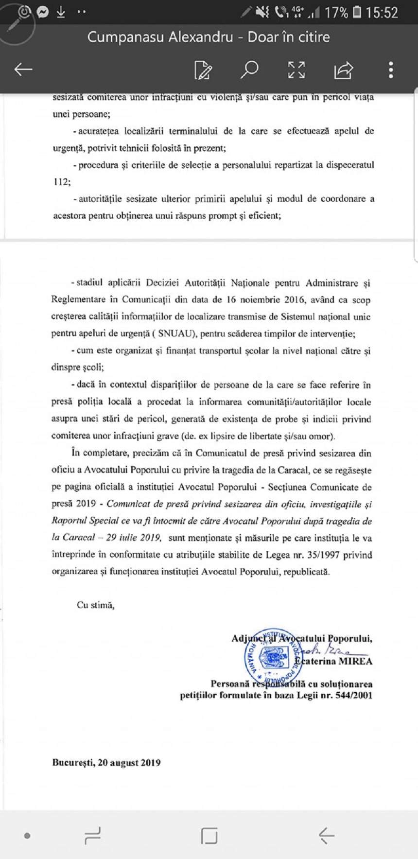 Răspunsul Avocatului Poporului în cazul Alexandrei Măceşanu! Alexandru Cumpănaşu: "Mor cu ei de gât"