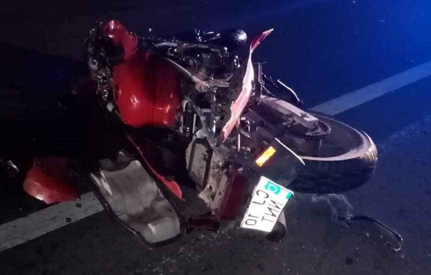 Accident cumplit la Gilău, după ce un motociclist și-a ucis pasagerul. Acesta era beat și fără permis