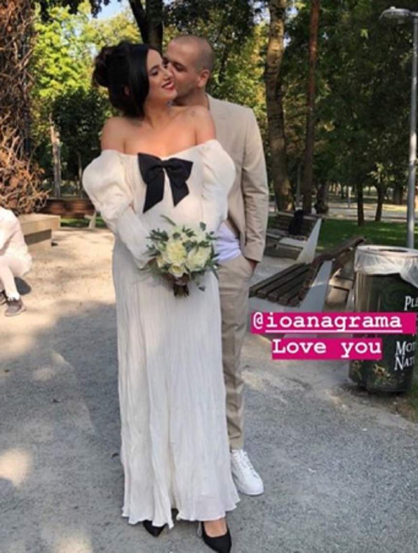 Bucurie mare în showbiz! Graviduța Ioana Grama s-a căsătorit civil. FOTO