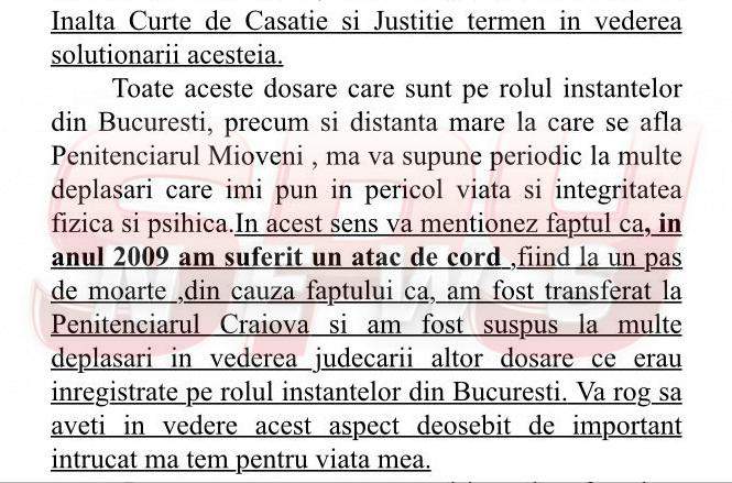 Sile Cămătaru, mesaj disperat, din puşcărie: “Vor să mă omoare!” Document exclusiv