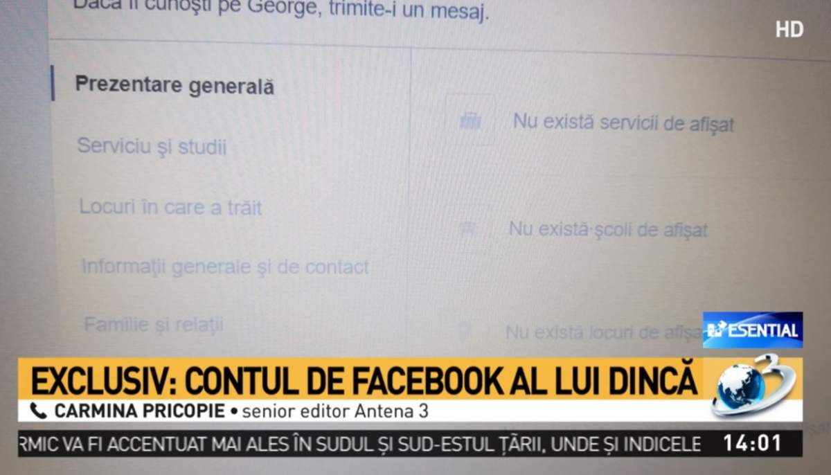 A fost descoperit contul de Facebook al lui Gheorghe Dincă. Ce conține pagina acestuia