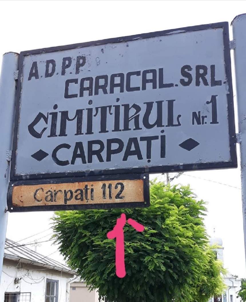 Scenariu de film horror, marcat de coincidență, în Caracal. Cimitirul se află pe strada Carpați, numărul 112!