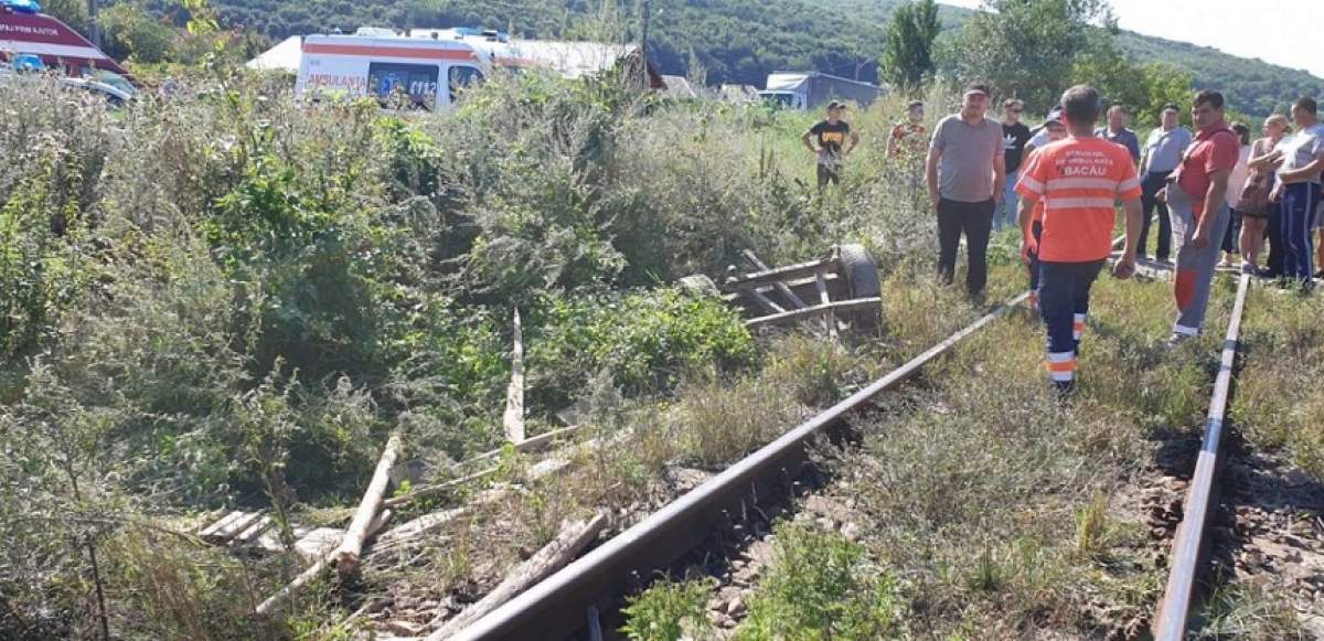 Căruţă lovită de tren în Bacău! Două persoane şi-au pierdut viaţa