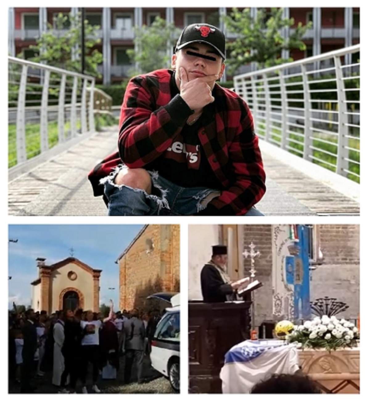 Petrişor, românul ucis şi abandonat în Italia, a fost înmormântat. Sute de oameni l-au condus pe ultimul drum. VIDEO