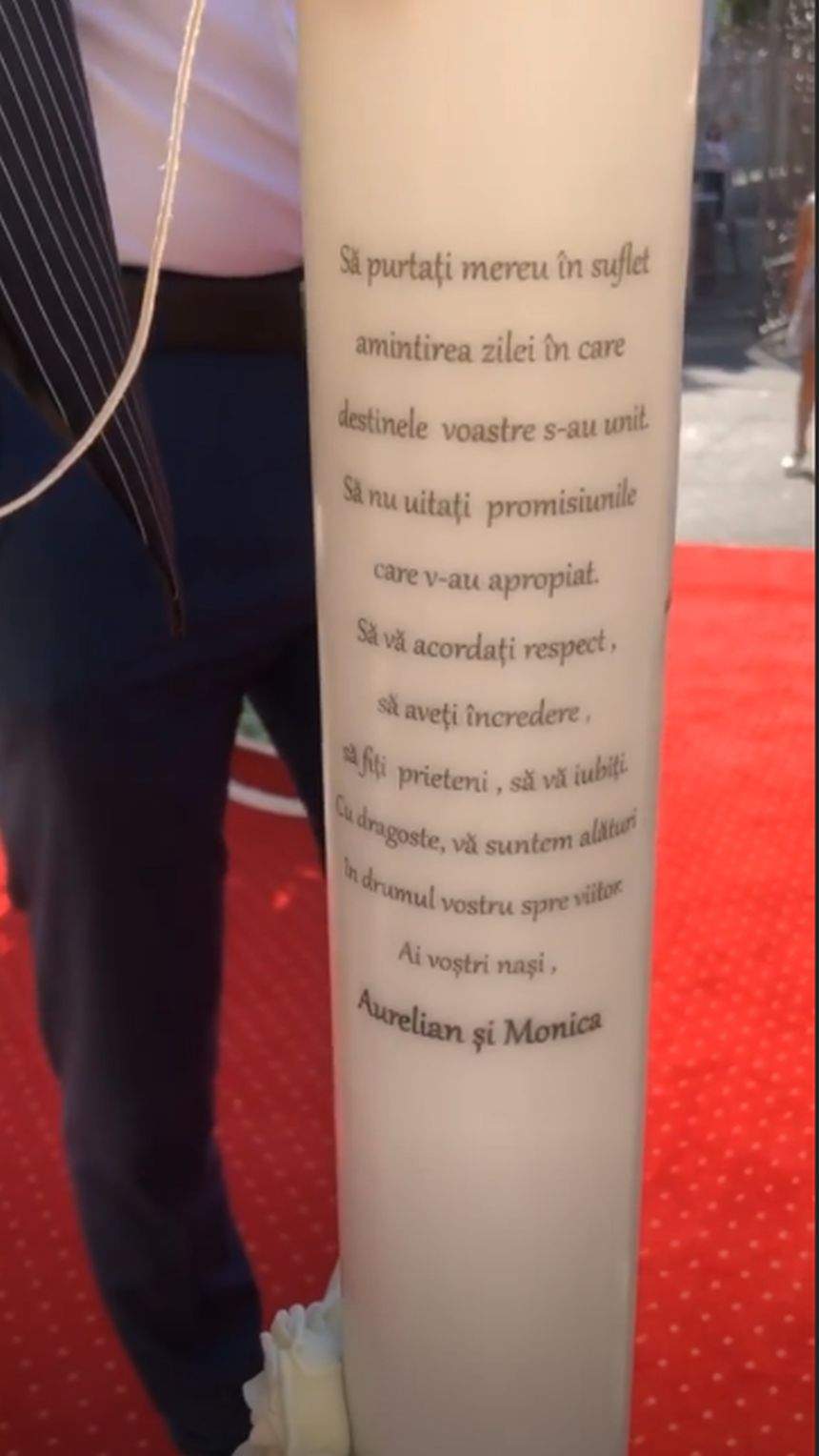 Nunta Andreei Bălan a început. Incredibil cum arată lumânările mirilor. Detaliul care a atras toate privirile