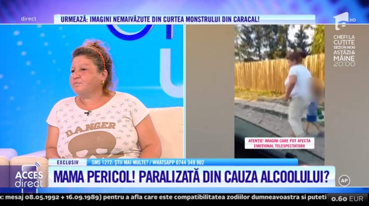 Cum se apără mama din Călărași, filmată în timp ce cădea în șanț: „Am băut un pahar”