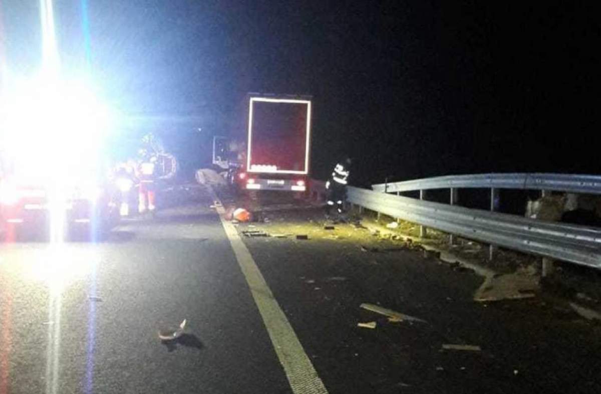 Accident foarte grav pe autostrada A1! Doi oameni au murit