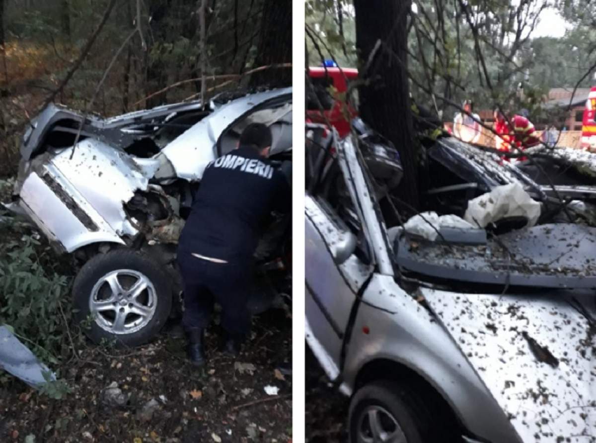 Accident cumplit în Constanţa! Un tânăr de 25 de ani a murit pe loc, după ce a intrat cu maşina într-un copac. VIDEO