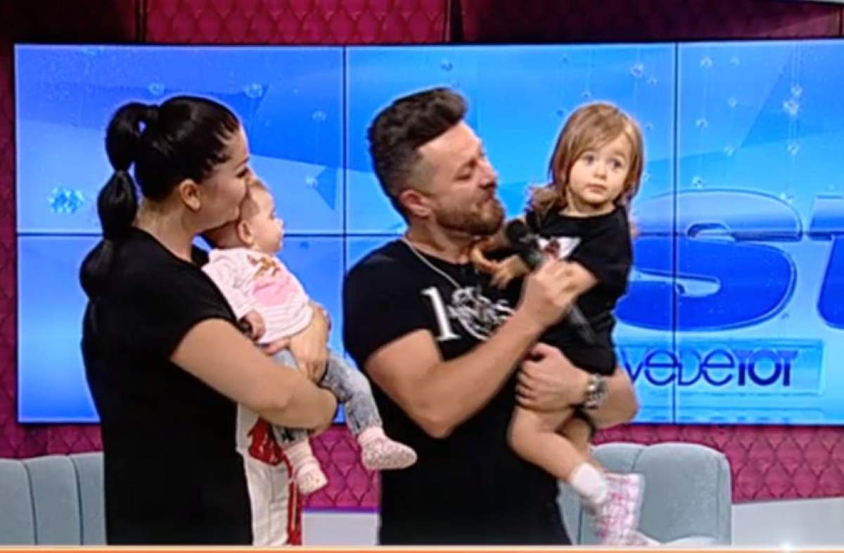 Gabriela Cristea şi Tavi Clonda pot răsufla uşuraţi, după ce micuţa Iris s-a făcut bine. Imagini de colecţie cu întreaga familie, la "Star Matinal"