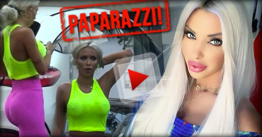 VIDEO PAPARAZZI / Imagini interzise cardiacilor cu Loredana Chivu! Vedeta şi-a lăsat sfârcurile jucăuşe la vedere