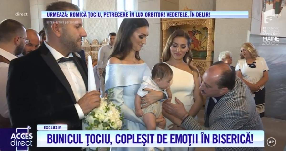 Romică Țociu și-a botezat nepotul! Imagini inedite din cea mai frumoasă zi a actorului
