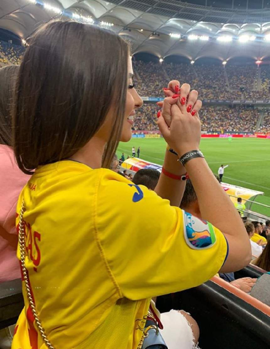 Iubita lui George Puşcaş, cea mai sexy suporteriţă! Cum i-a arătat fotbalistului că inima ei îi aparţine. FOTO