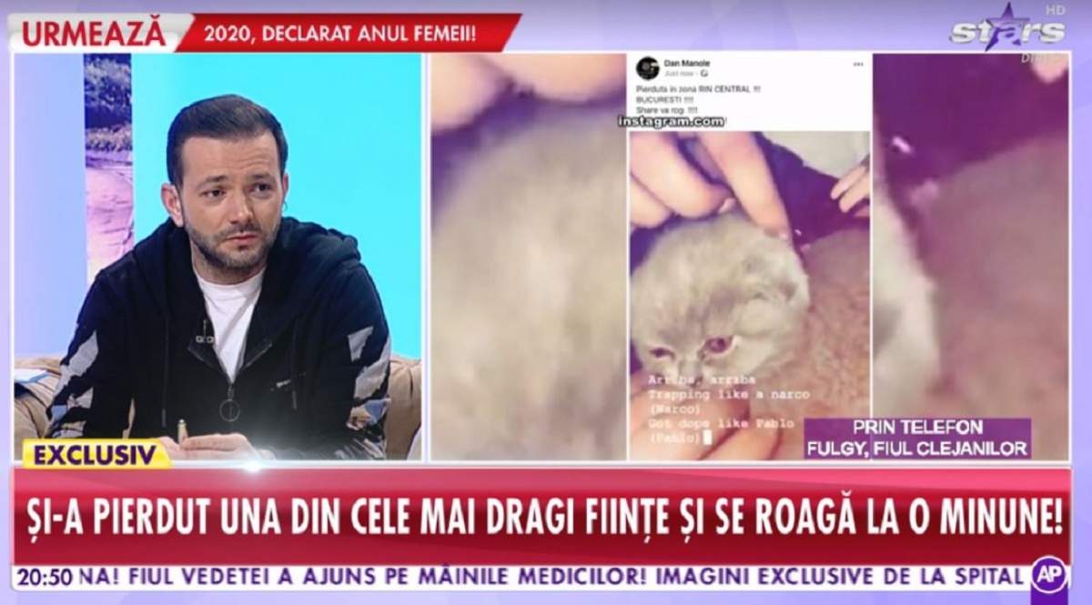 Fulgy, fiul Clejanilor, declaraţii dureroase după ce a pierdut un suflet drag! "Sunt într-un stres de când mă trezesc până dorm"