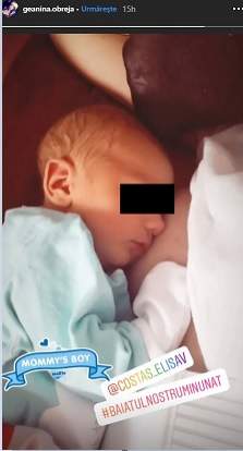 Geanina de la "Insula Iubirii" a născut. Prima imagine cu bebelușul."Băiatul nostru minunat". FOTO