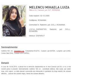 Cazul Caracal. Luiza Melencu, dată în continuare dispărută, dar moartă în rechizitoriul DIICOT