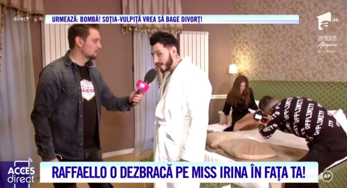 Miss Irina l-a făcut băiat de casă. Raffaello i-a compus o melodie iubitei, pentru a-l ierta / VIDEO