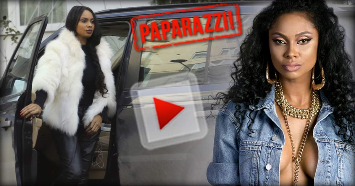 VIDEO PAPARAZZI / Laurette se crede cea mai tare şoferiţă! Vedeta, surprinsă în timp ce încălca legea la volan