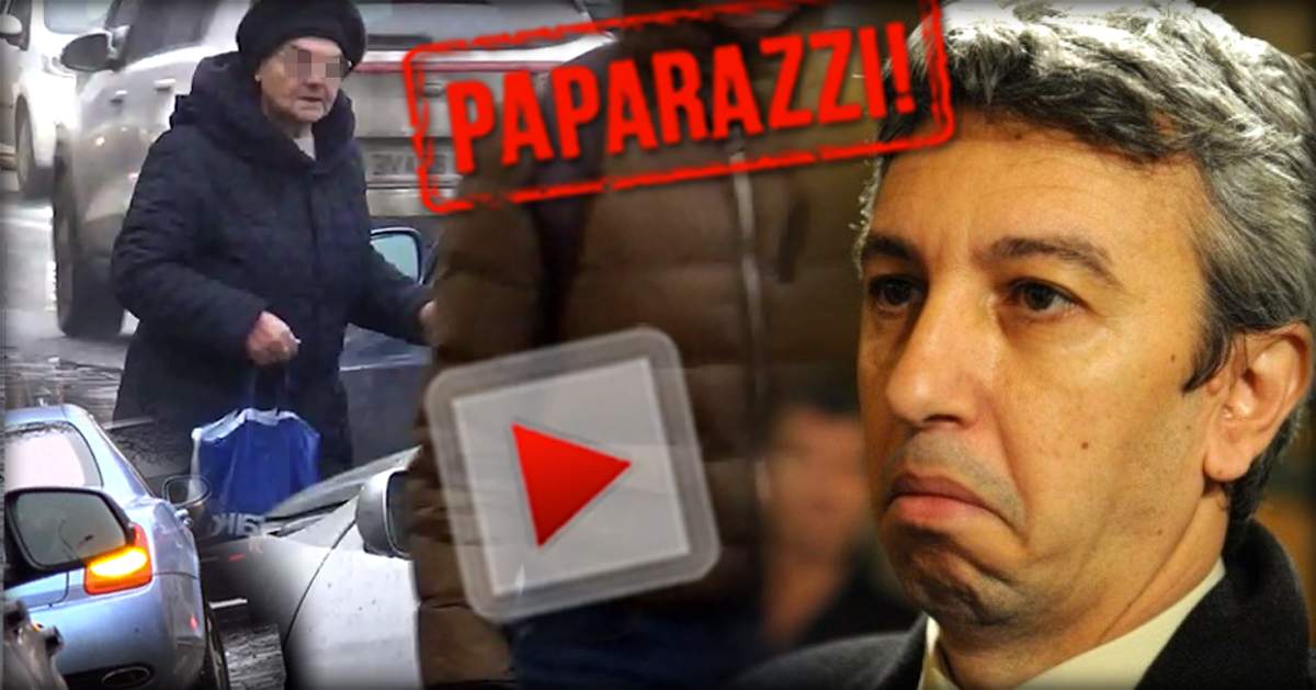 VIDEO PAPARAZZI / Dan Diaconescu se ţine de aroganţe! Ce făcea fostul om de televiziune în timp ce mama soacră era la piaţă