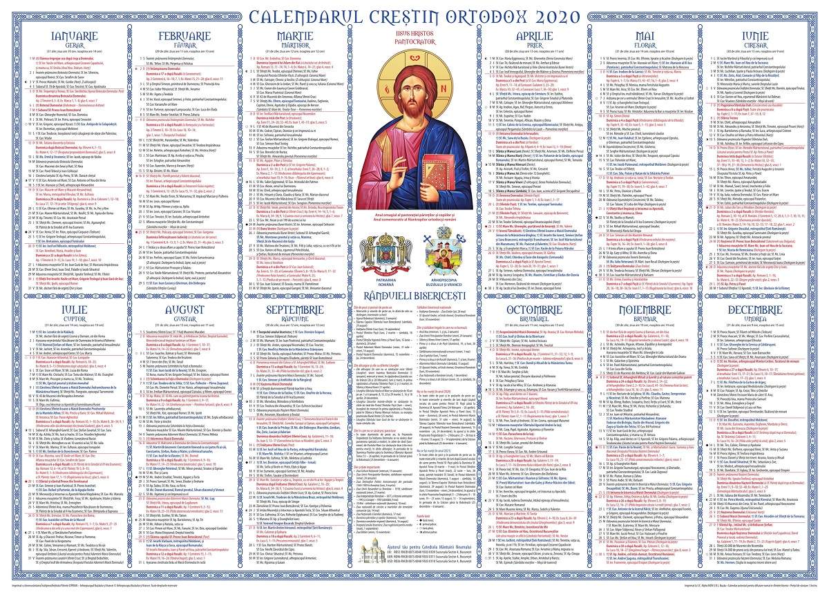 Calendar ortodox, luni, 20 ianuarie. Sărbătoare cu cruce neagră