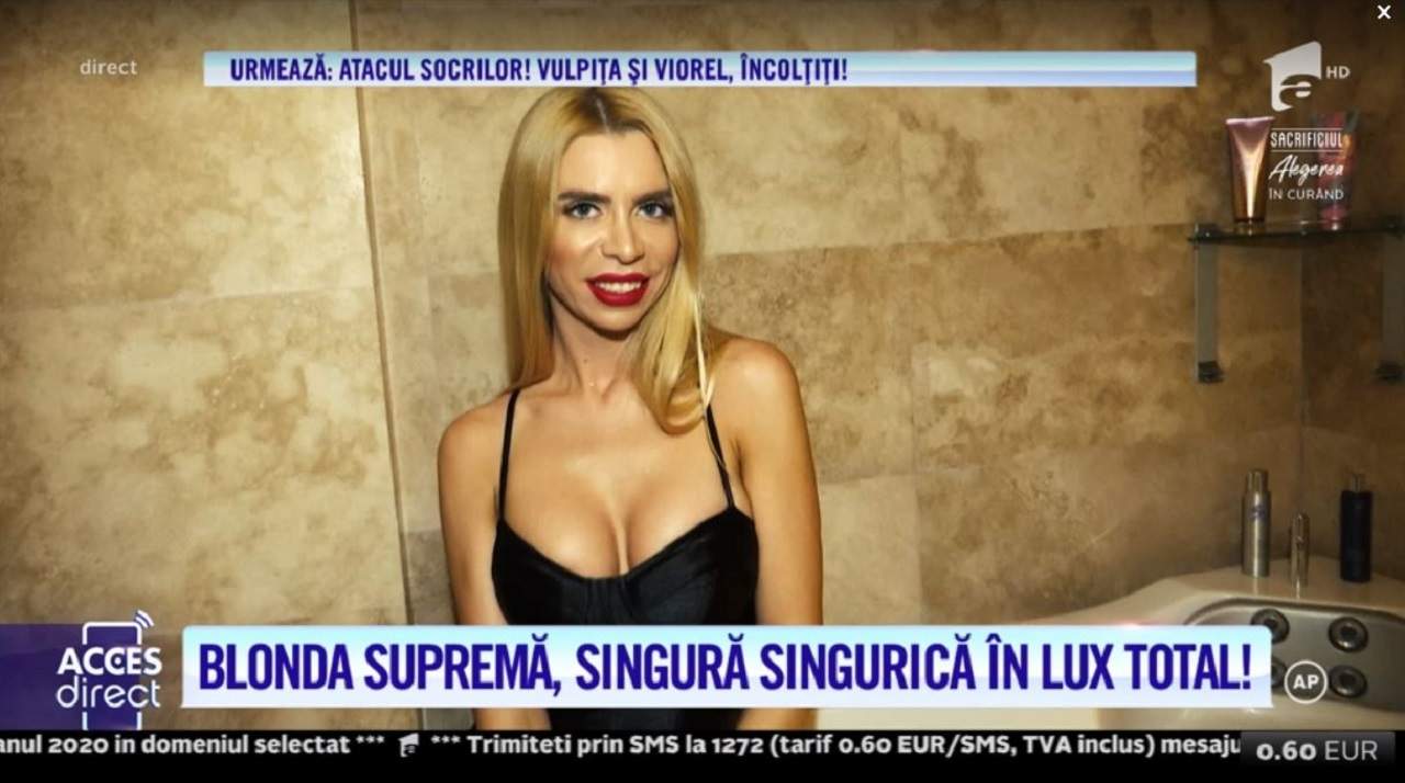 VIDEO / Roxana, blonda supremă a showbizului românesc, detalii din cuibuşorul exclusivist. Cum arată apartamentul de 5 stele