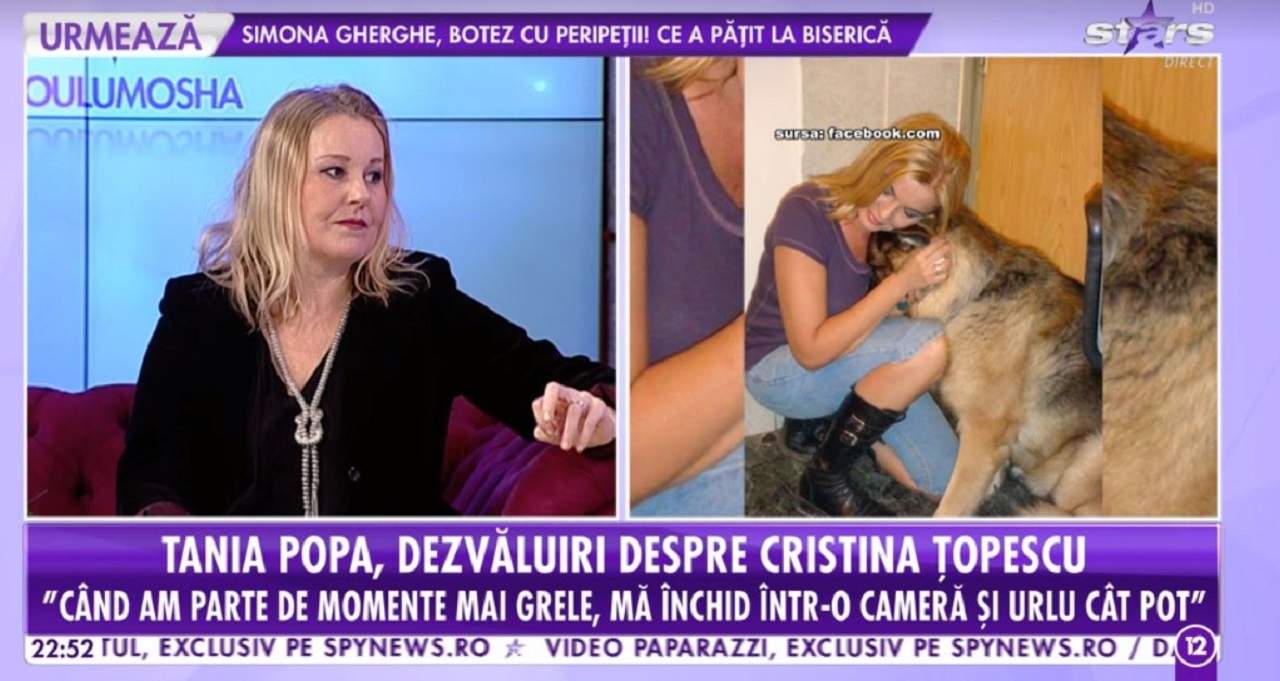 Tania Popa, despre perioadele grele din viaţa sa. Artista a povestit despre ultima amintire cu ea şi Cristina Ţopescu / VIDEO