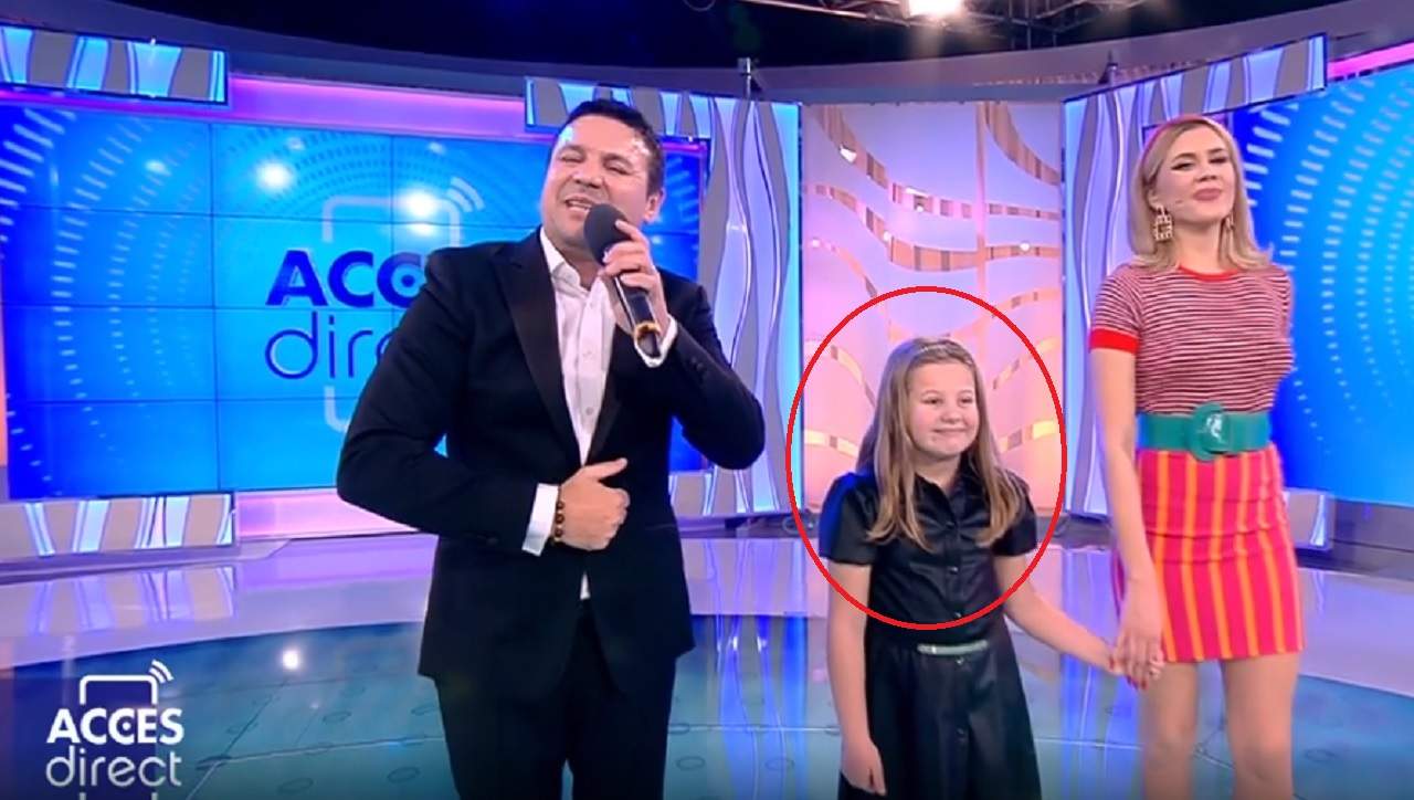 Acces Direct. Cum a reacţionat fetiţa lui Nicu Paleru în direct, cât timp tatăl ei a cântat / FOTO