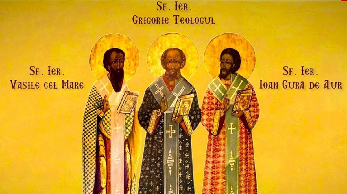 Calendar ortodox, joi, 30 ianuarie. Creştinii îi sărbătoresc pe Sfinţii Trei Ierarhi