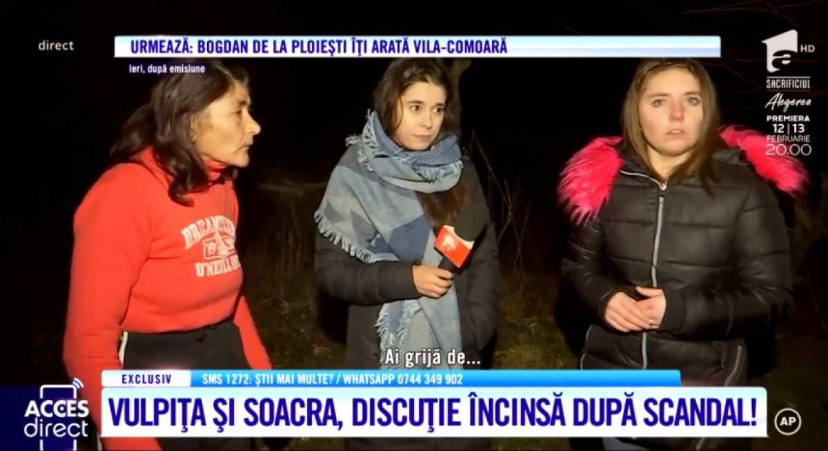 Vecinii lui Viorel au intervenit între vulpiţă şi soacră. Cum au încercat oamenii să le împace pe cele două