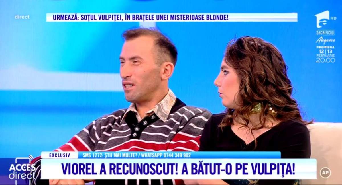 Vulpiţa a fost bătută de soţul încornorat. Secretul pe care Viorel a vrut să-l ţină ascuns, dar care acum a ieşit la iveală / VIDEO