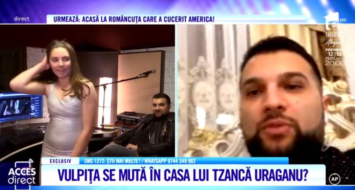 Tzancă Uraganu vrea să o facă pe vulpiţă dansatoarea lui. ''O duc în Germania''