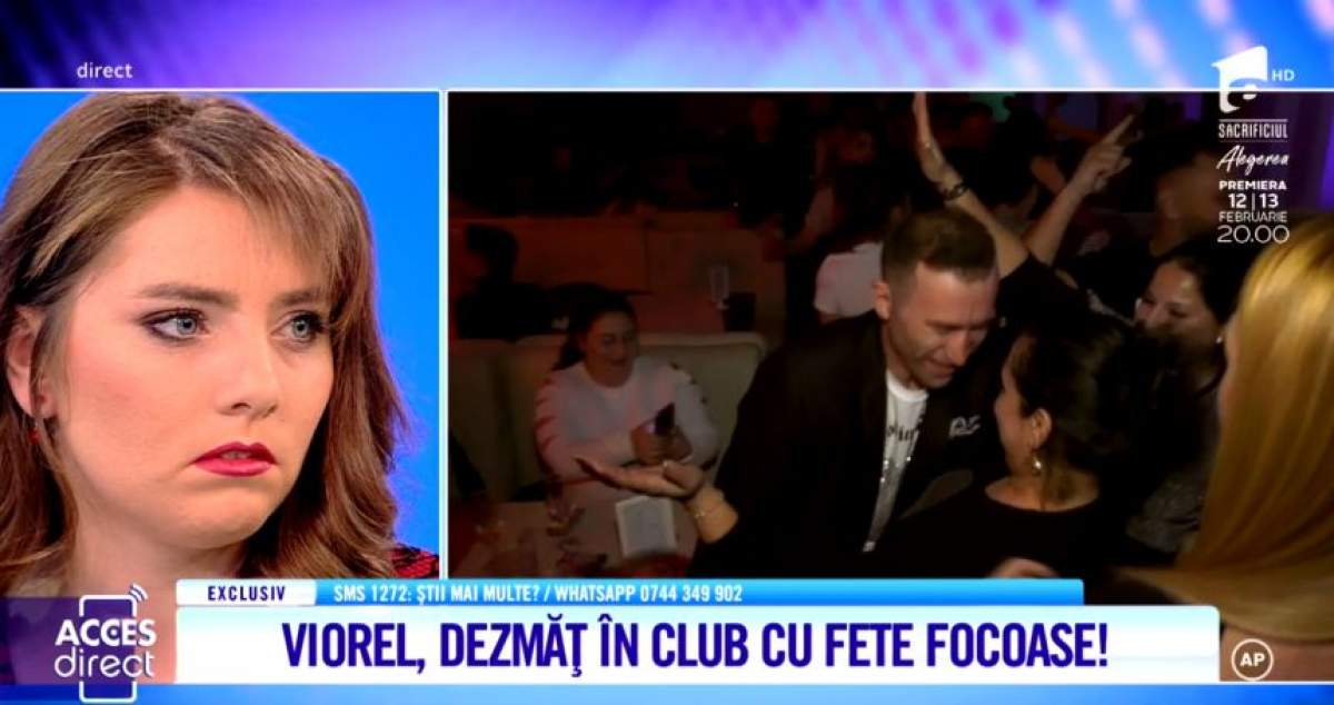 Vulpiţa, foc şi pară pe Viorel după ce a văzut imaginile cu el în club. Veronica a făcut o adevărată criză de gelozie, în direct / VIDEO