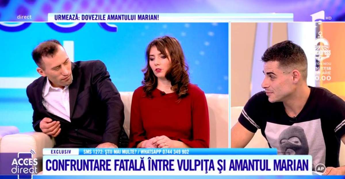 Amantul Marian, faţă în faţă cu vulpiţa. Veronica a rămas fără cuvinte în faţa tânărului cu care şi-a înşelat soţul / VIDEO