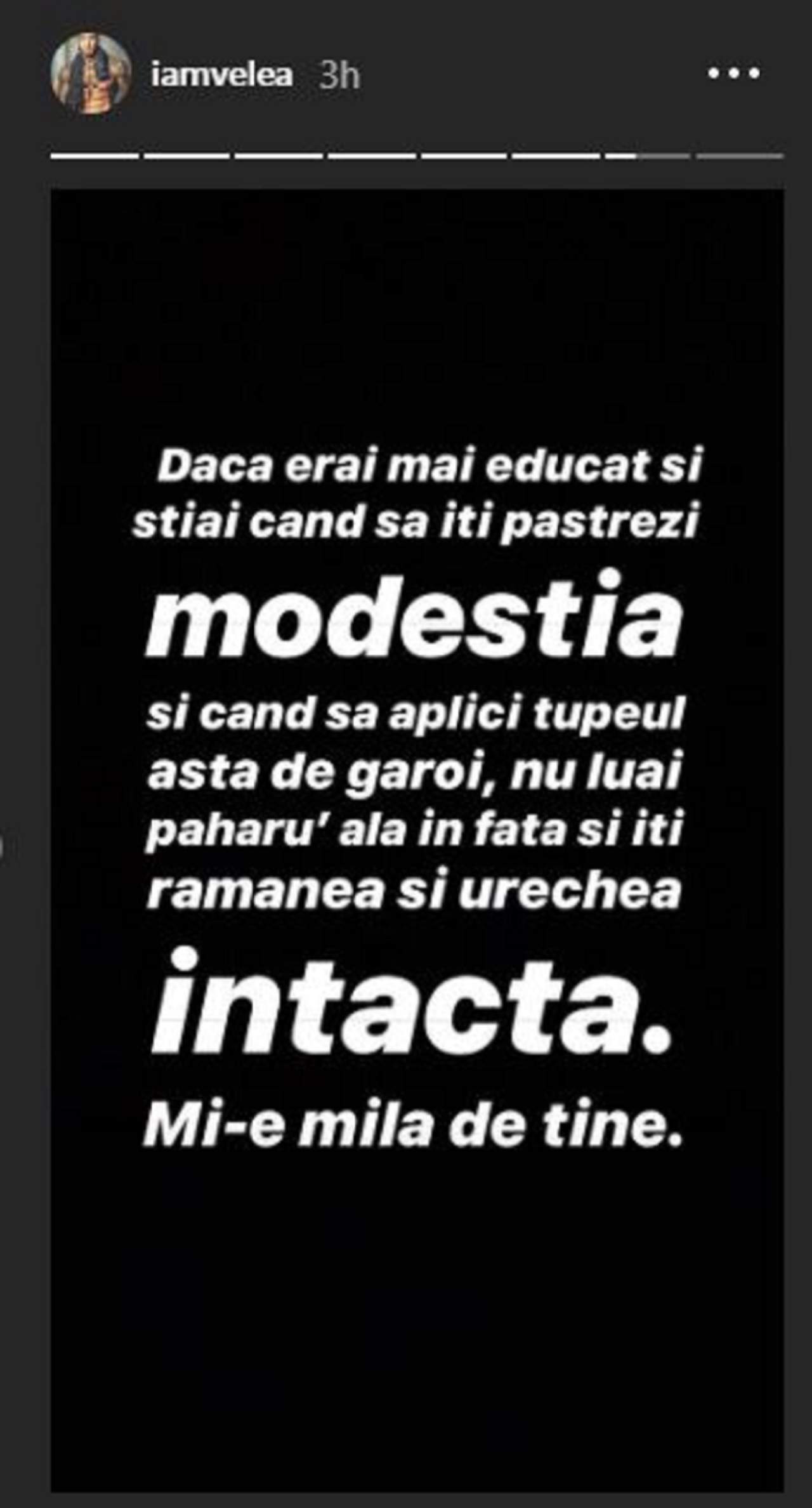 Reacția lui Alex Velea în scandalul dintre el și Abi Talent. „Mi-e milă de tine”