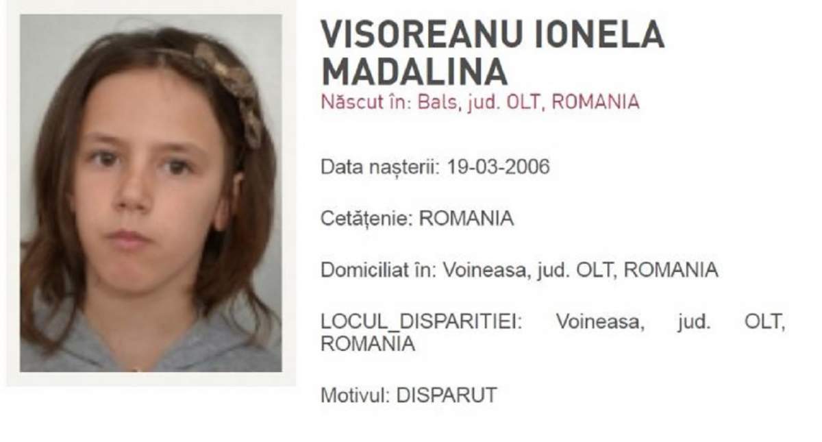 Copila de 13 ani dispărută la Voineasa a fost găsită. Ce s-a întâmplat cu Ionela