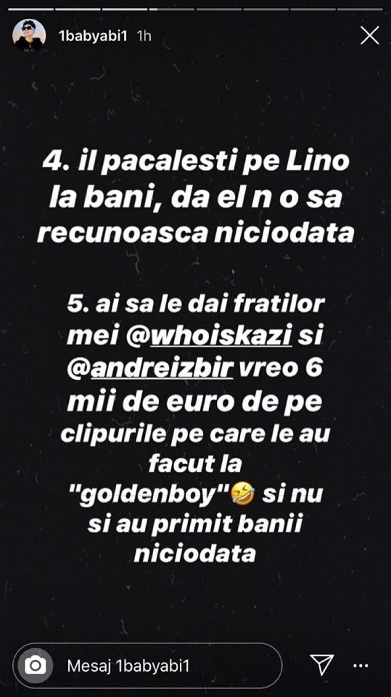 Scandalul momentului continuă! Ce replici acide i-a adresat Abi Talent lui Alex Velea, înainte să le şteargă